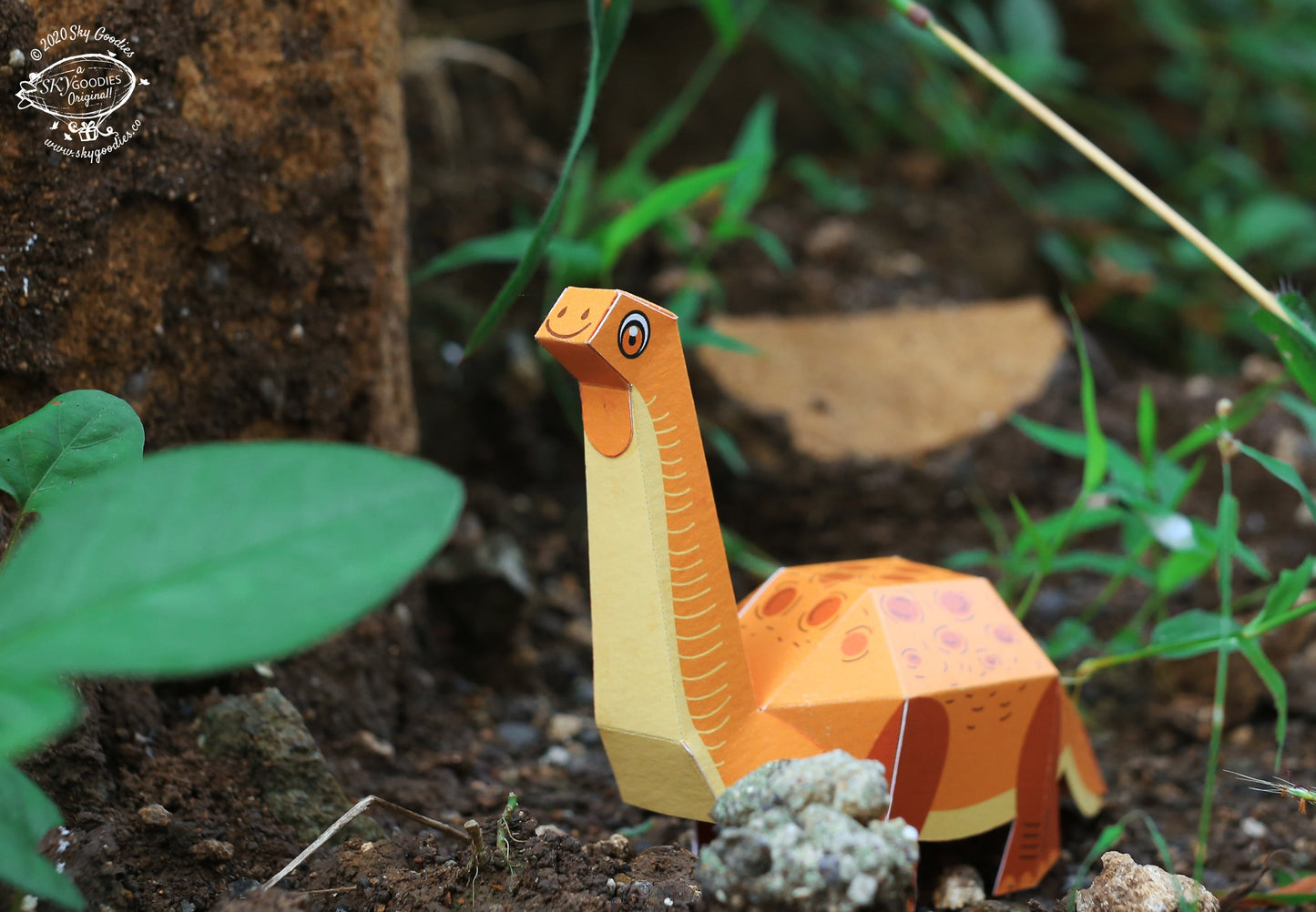 BOX SET of 6 DIY Mini Prehistoric Dinosaurs Paper Craft Kits