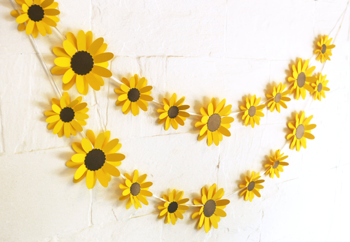 Yellow Sunflower Paper Bunting