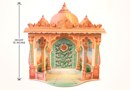 Mandir DIY Paper Craft Kit - Home Temple Decor Makhar