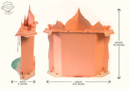 Mandir DIY Paper Craft Kit - Home Temple Decor Makhar