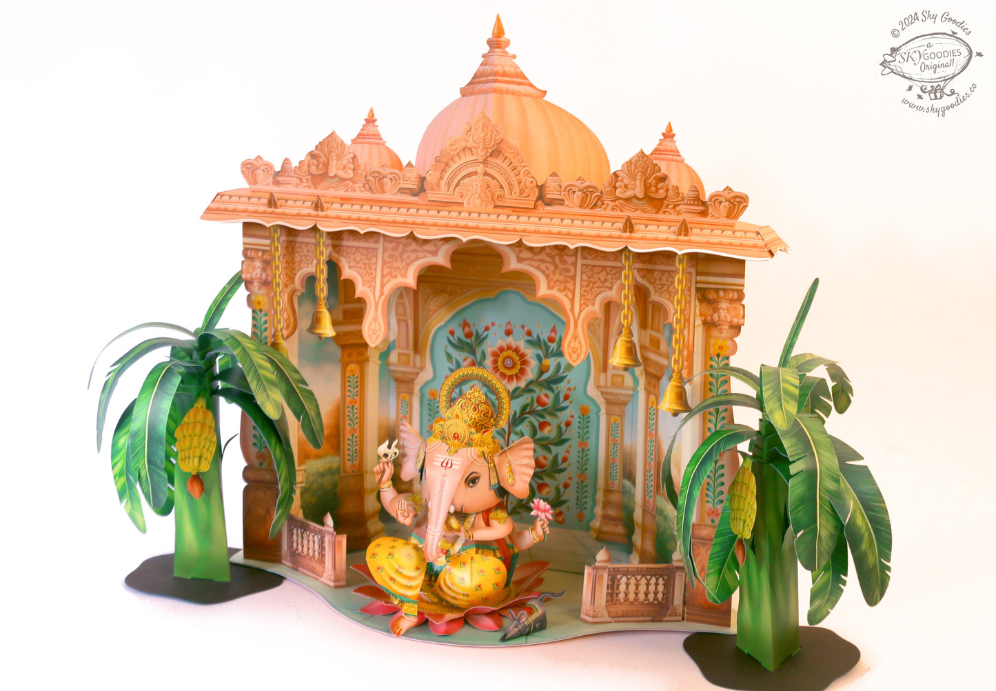 Mandir DIY Paper Craft Kit - Home Temple Decor Makhar