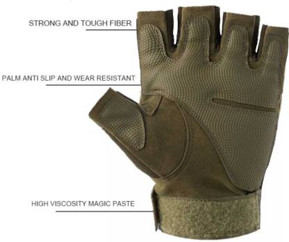 Hiking,Cyclling,Travelling, Motorcycle Riding, Arm Shooting Gym Gloves (Pack of 1 Pair, Assorted)